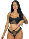 Conjunto de renda e tule Conjunto de renda e tule