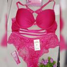 Conjunto de renda pink