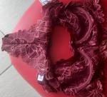 Conjunto de renda vinho
