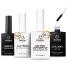Conjunto de revestimento e camada base em gel para unhas Beetles 15 mL x4 com primer Conjunto de revestimento e camada base em gel para unhas Beetles 15 mL x4 com primer