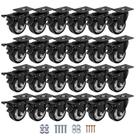 Conjunto de rodas Caster ASHGOOB de 3 polegadas com freio Heavy Duty x24