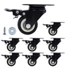 Conjunto de rodas Caster Htudcoue Heavy Duty de 2 polegadas com freio de 800 libras