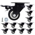 Conjunto de rodas Caster Htudcoue Heavy Duty de 2 polegadas com freio de 800 libras