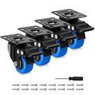 Conjunto de rodas Caster Humagineer de 2 polegadas e 600 kg Heavy Duty com freio