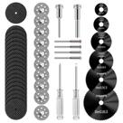 Conjunto de rodas de corte de ferramentas rotativas Kuenuilr 44 peças Resin HSS Diamond