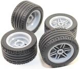 Conjunto de rodas e pneus Technic Lego 8pc para Mindstorms NXT EV3