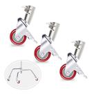 Conjunto de rodas giratórias giratórias Neewer 75mm para fotografia C Stand