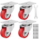 Conjunto de rodízios Castrek de 3 polegadas Heavy Duty 1800 libras Load 4 Swivel
