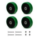 Conjunto de rodízios de 4 rodas de reposição de poliuretano de 5x3,2 cm