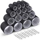 Conjunto de rolos de cabelo Selizo, 28 unidades com 16 rolos e clipes autoaderentes