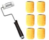 Conjunto de rolos de pintura ALAZCO 3 Mini com moldura e 6 capas de 1/2" Nap