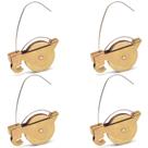 Conjunto de rolos de porta de tela TPard KDEX20 Series, pacote com 4