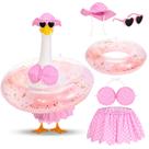 Conjunto de Ropa para Ganso de Porche GANSHAYA Bikini de Verano Hawaiano de 58 cm