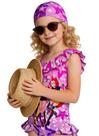 Conjunto de roupa de banho Landari Girls K-pop com boné de natação 4-5Y