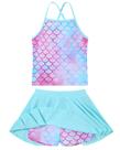 Conjunto de roupa de banho LifaKy Girls de 2 peças, tamanho 10