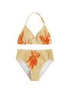 Conjunto de roupa de banho RoseSeek, biquíni feminino Tie Dye Smocked Halter