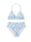 Conjunto de roupa de banho RoseSeek, biquíni feminino Tie Dye Smocked Halter Conjunto de roupa de banho RoseSeek, biquíni feminino Tie Dye Smocked Halter