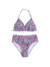 Conjunto de roupa de banho RoseSeek, biquíni feminino Tie Dye Smocked Halter