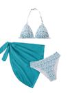 Conjunto de roupa de banho SOLY HUX, biquíni floral triangular feminino, 10Y