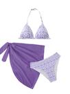 Conjunto de roupa de banho SOLY HUX, biquíni floral triangular feminino, 14Y