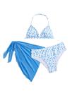 Conjunto de roupa de banho SOLY HUX, biquíni floral triangular feminino, 16Y