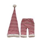 Conjunto De Roupa De Bebê Recém-Nascido Com Gorro De Natal Em Crochê, Acessórios Para Fotografia,