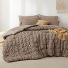 Conjunto de roupa de cama Bedsure Bed in a Bag Queen Size - 7 peças de xadrez