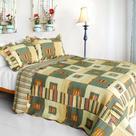 Conjunto de roupa de cama Blancho Bedding, 3 peças, edredão de algodão Full/Queen