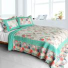 Conjunto de roupa de cama Blancho Cotton 3 peças acolchoado Patchwork Full/Queen Conjunto de roupa de cama Blancho Cotton 3 peças acolchoado Patchwork Full/Queen