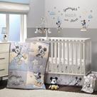 Conjunto de Roupa de Cama de Berço Disney Baby Moonlight Mickey - Lambs & Ivy Conjunto de Roupa de Cama de Berço Disney Baby Moonlight Mickey - Lambs & Ivy