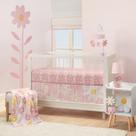 Conjunto de roupa de cama de berço Lambs & Ivy Daisy Dreams 3 peças rosa Conjunto de roupa de cama de berço Lambs & Ivy Daisy Dreams 3 peças rosa