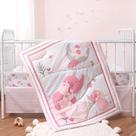 Conjunto de roupa de cama de berço The Peanutshell para meninas com 3 peças