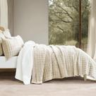 Conjunto de roupa de cama de edredão RECYCO Luxury Velvet Twin/Twin XL Beige