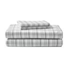 Conjunto de roupa de cama Eddie Bauer King Size Cotton Flannel Ivory Conjunto de roupa de cama Eddie Bauer King Size Cotton Flannel Ivory