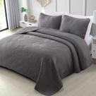 Conjunto de roupa de cama Edredão Exclusivo Mezcla Ultrasonic Full Queen Grey