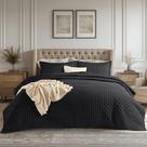 Conjunto de roupa de cama Edredom Bedsure Queen Size com 2 fronhas pretas