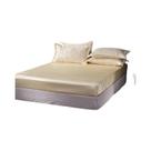 Conjunto De Roupa De Cama Em Seda Sintética Satin Tamanho Full Queen King Capa De Colchão Lençol