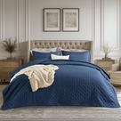 Conjunto de roupa de cama Equilt Bedsure King Ultra Soft All-Season Navy