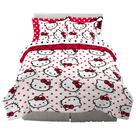 Conjunto de roupa de cama Franco Collectibles Hello Kitty Polka Dot Full