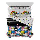 Conjunto de roupa de cama Franco Collectibles Hello Kitty, tamanho completo, 7 unidades