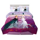 Conjunto de roupa de cama Franco Disney Frozen 2, tamanho completo, 5 peças