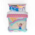 Conjunto de roupa de cama Franco Ms. Rachel Educational em tamanho real, 5 peças
