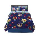 Conjunto de roupa de cama Franco Sonic The Hedgehog de 7 peças em tamanho real