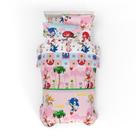 Conjunto de roupa de cama Franco Sonic The Hedgehog Girl Anime Twin Size