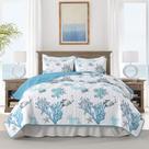 Conjunto de roupa de cama HORIMOTE HOME King Coastal Quilt 269x244 cm