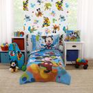 Conjunto de roupa de cama infantil NoJo Disney Mickey Mouse de 4 peças Conjunto de roupa de cama infantil NoJo Disney Mickey Mouse de 4 peças
