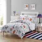 Conjunto de Roupa de Cama Infantil Sweet Home Collection Kids Twin - Tema Espaço Flutuante