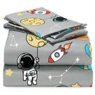 Conjunto de roupa de cama Joiedomi Astronaut Kids Full 4 peças de microfibra Conjunto de roupa de cama Joiedomi Astronaut Kids Full 4 peças de microfibra