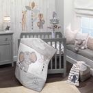 Conjunto de Roupa de Cama Mini Berço Lambs & Ivy Jungle Safari Elephant