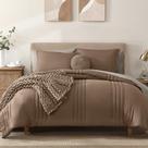 Conjunto de Roupa de Cama Monbix Queen 7 Peças Alternativa de Pluma para Todas as Estações